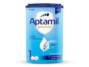 Pradinio maitinimo pieno mišinys Aptamil 1, 0 mėn+, 800 g kaina ir informacija | Pradinio maitinimo ir specialios paskirties mišiniai | pigu.lt