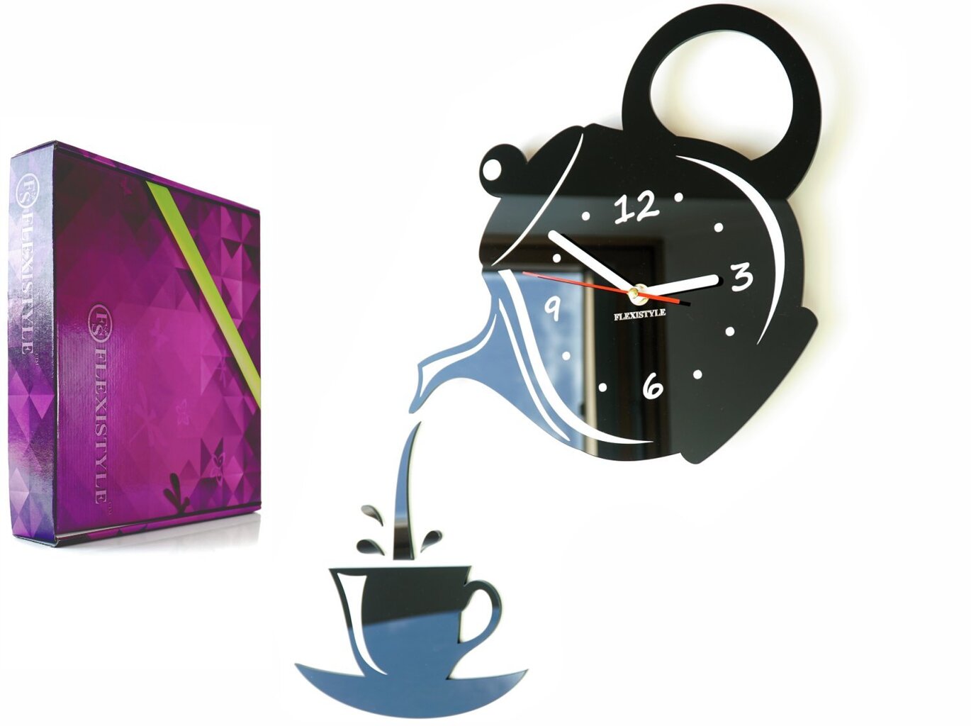 Sieninis laikrodis Kavinukas su puodeliu kaina ir informacija | Laikrodžiai | pigu.lt