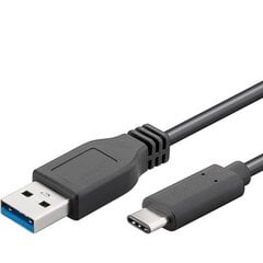 Goobay, USB-C - USB-A, 3 m kaina ir informacija | Kabeliai ir laidai | pigu.lt