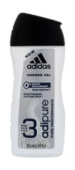 Dušo želė vyrams Adidas Adipure 250 ml kaina ir informacija | Adidas Išmanieji laikrodžiai, apyrankės | pigu.lt