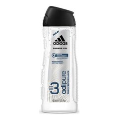 Dušo želė vyrams Adidas Adipure, 400 ml kaina ir informacija | Dušo želė, aliejai | pigu.lt