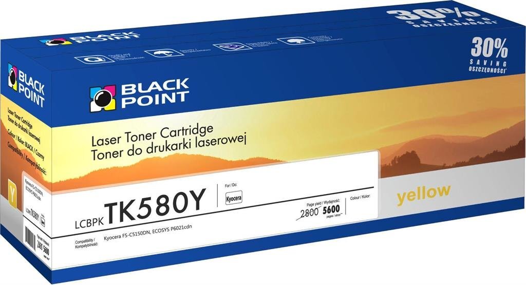 BLACKPOINT LCBPKTK580Y kaina ir informacija | Kasetės lazeriniams spausdintuvams | pigu.lt