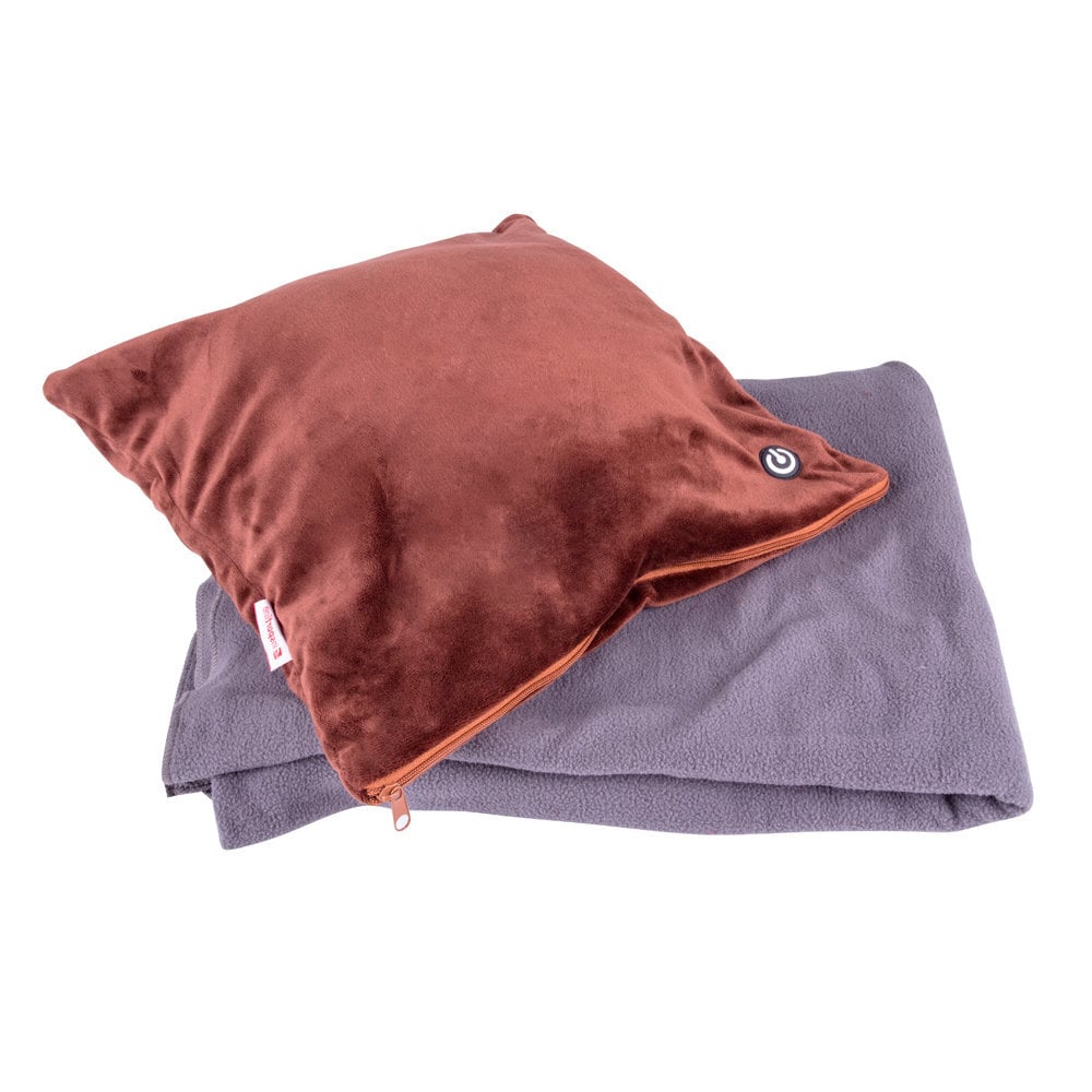 Masažuojanti pagalvėlė ir antklodė inSPORTline Trawel kaina ir informacija | Masažo reikmenys | pigu.lt