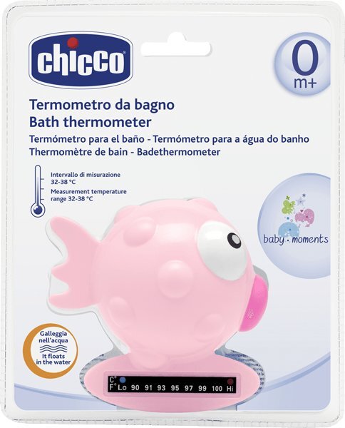 Chicco vonios termometras "Rožinė žuvytė" kaina ir informacija | Maudynių priemonės | pigu.lt