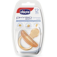 Латексная пустышкa Chicco Physio Soft, 12 месяцев цена и информация | Пустышки | pigu.lt