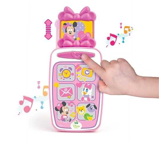 Žaislinis telefonas Clementoni Minnie Mouse, 14950 kaina ir informacija | Žaislai kūdikiams | pigu.lt