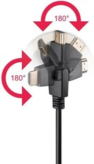 MicroConnect, Hdmi - Hdmi 1.4, 2 m цена и информация | Кабели и провода | pigu.lt