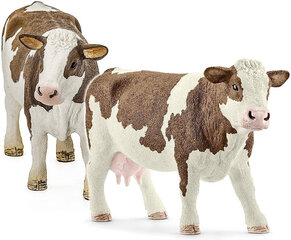 Фигурка коровы Schleich 13801 Simmental Cow цена и информация | Игрушки для мальчиков | pigu.lt