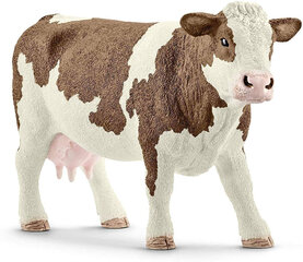 Фигурка коровы Schleich 13801 Simmental Cow цена и информация | Игрушки для мальчиков | pigu.lt