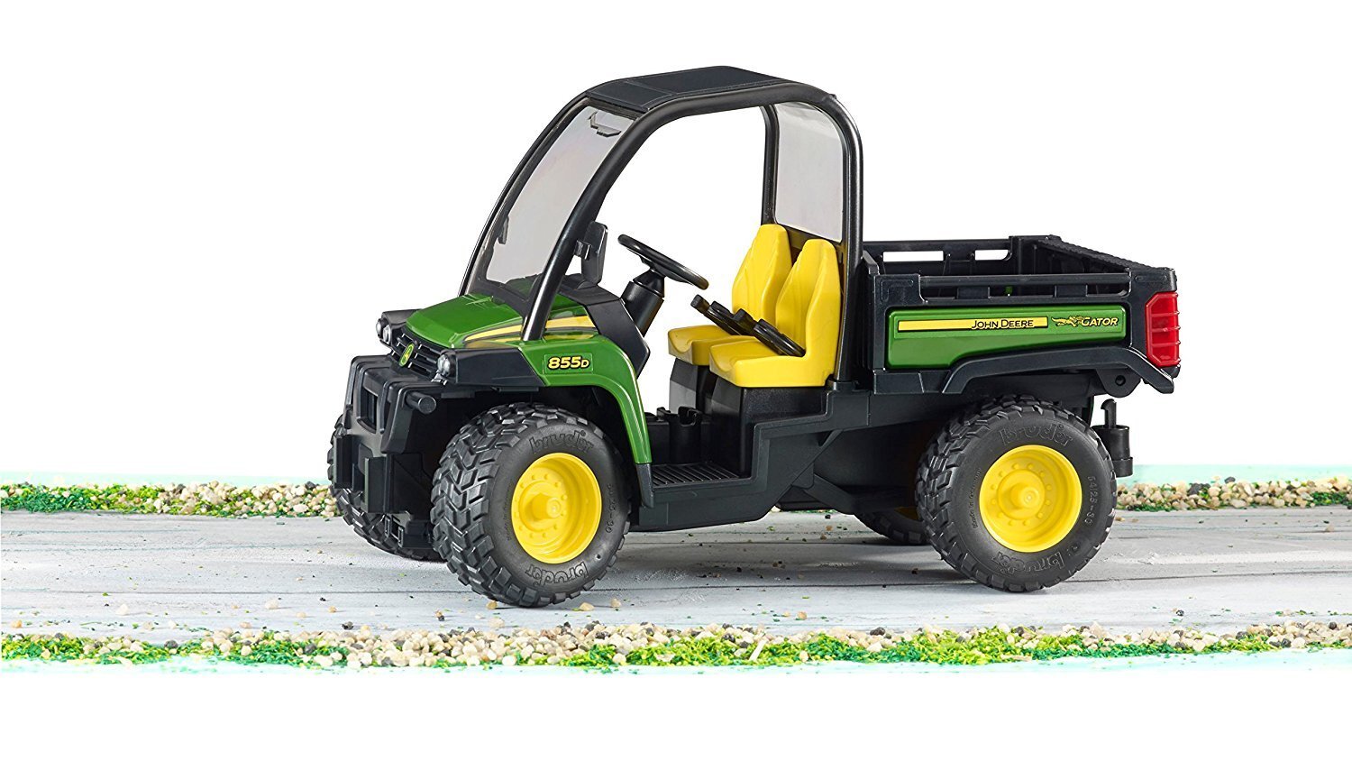 Traktorius su priekaba Bruder John Deere Gator, XUV 855D kaina ir informacija | Žaislai berniukams | pigu.lt