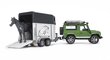 Bruder Land Rover maastikuauto ja hobusetreiler kaina ir informacija | Žaislai berniukams | pigu.lt