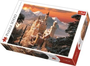 Dėlionė su pilimi Trefl Neuschwanstein (Noišvanšteino pilis), 3000 d. kaina ir informacija | Dėlionės (puzzle) | pigu.lt