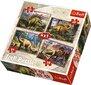 Dėlionių rinkinys Trefl 4 in 1 "Dinozaurai", 35+48+54+70 kaina ir informacija | Dėlionės (puzzle) | pigu.lt