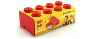 Lego pietų dėžutė, raudona цена и информация | Посуда для хранения еды | pigu.lt