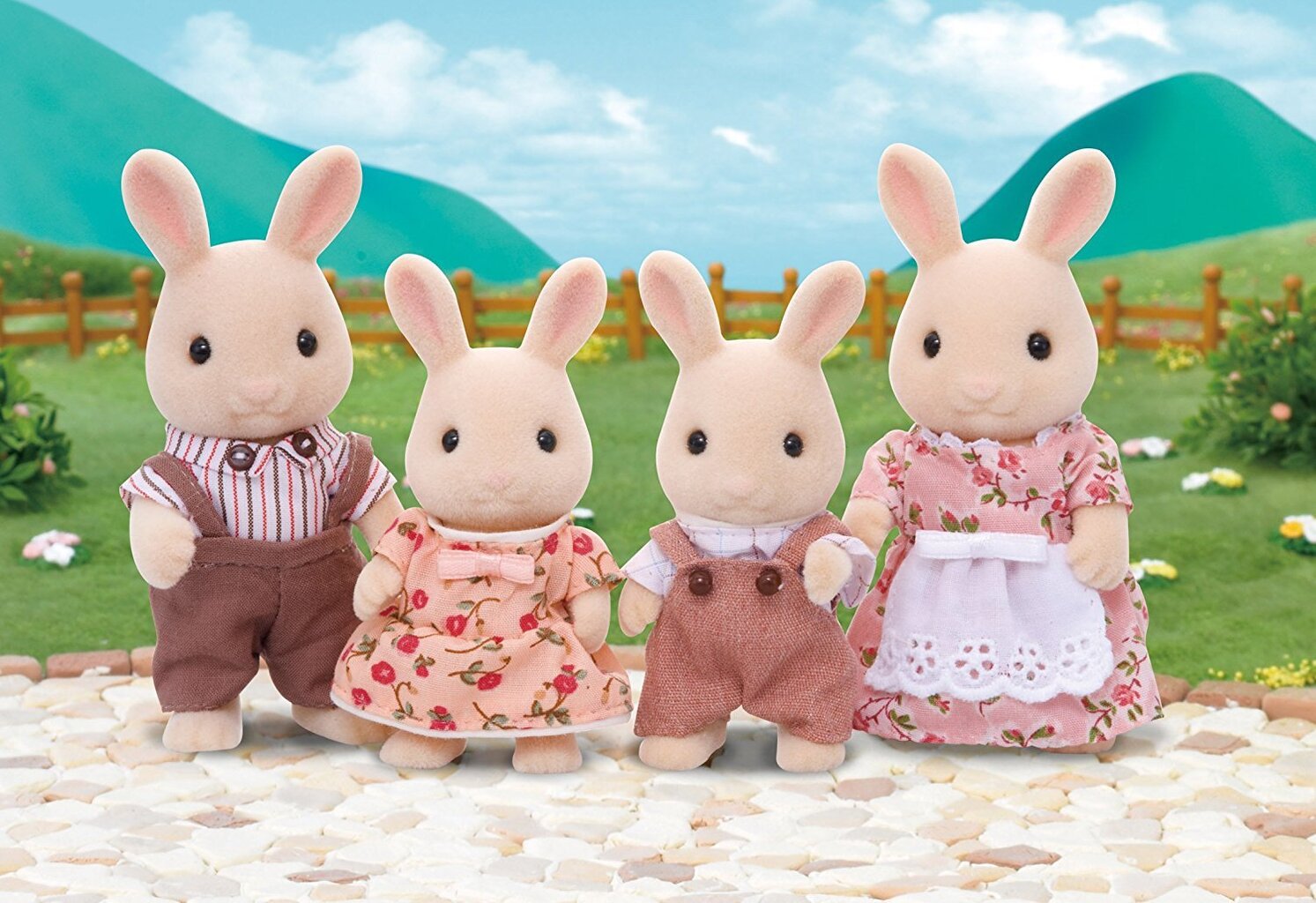 Triušių šeimynėlė Sylvanian Families kaina ir informacija | Žaislai mergaitėms | pigu.lt