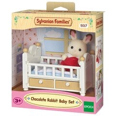 Маленький кролик с кроваткой Sylvanian Families цена и информация | Игрушки для девочек | pigu.lt