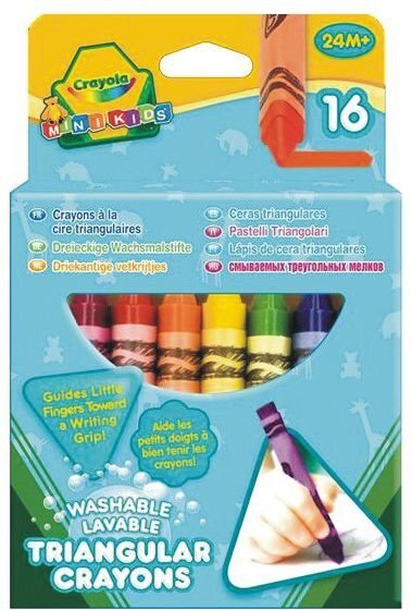 Kreidelės Crayola, 16 spalvų kaina ir informacija | Kanceliarinės prekės | pigu.lt