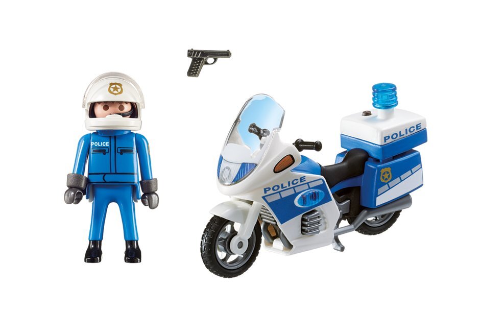 6923 PLAYMOBIL® City Action, Policijos motociklas su šviesomis kaina ir informacija | Konstruktoriai ir kaladėlės | pigu.lt