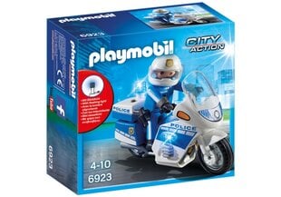 Конструктор 6923 Playmobil® City Action, Полицейский мотоцикл со светодиодной подсветкой цена и информация | Конструкторы и кубики | pigu.lt