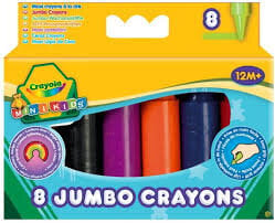 Набор мелков Crayola MiniKids 8 шт. цена и информация | Принадлежности для рисования, лепки | pigu.lt