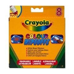 Фломастеры для рисования на доске Crayola, 8 шт. цена и информация | Принадлежности для рисования, лепки | pigu.lt