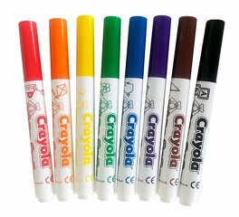 Фломастеры Crayola, 8 цветов цена и информация | Принадлежности для рисования, лепки | pigu.lt