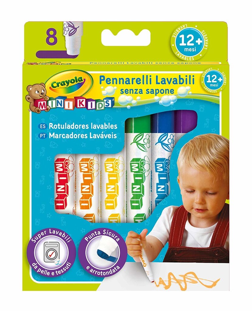 Flomasteriai Crayola, 8 spalvų цена и информация | Piešimo, tapybos, lipdymo reikmenys | pigu.lt