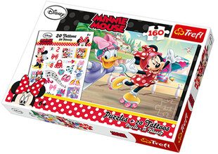 Dėlionė Trefl Minny Mouse, 160 detalių+20 lipdukų kaina ir informacija | Dėlionės (puzzle) | pigu.lt