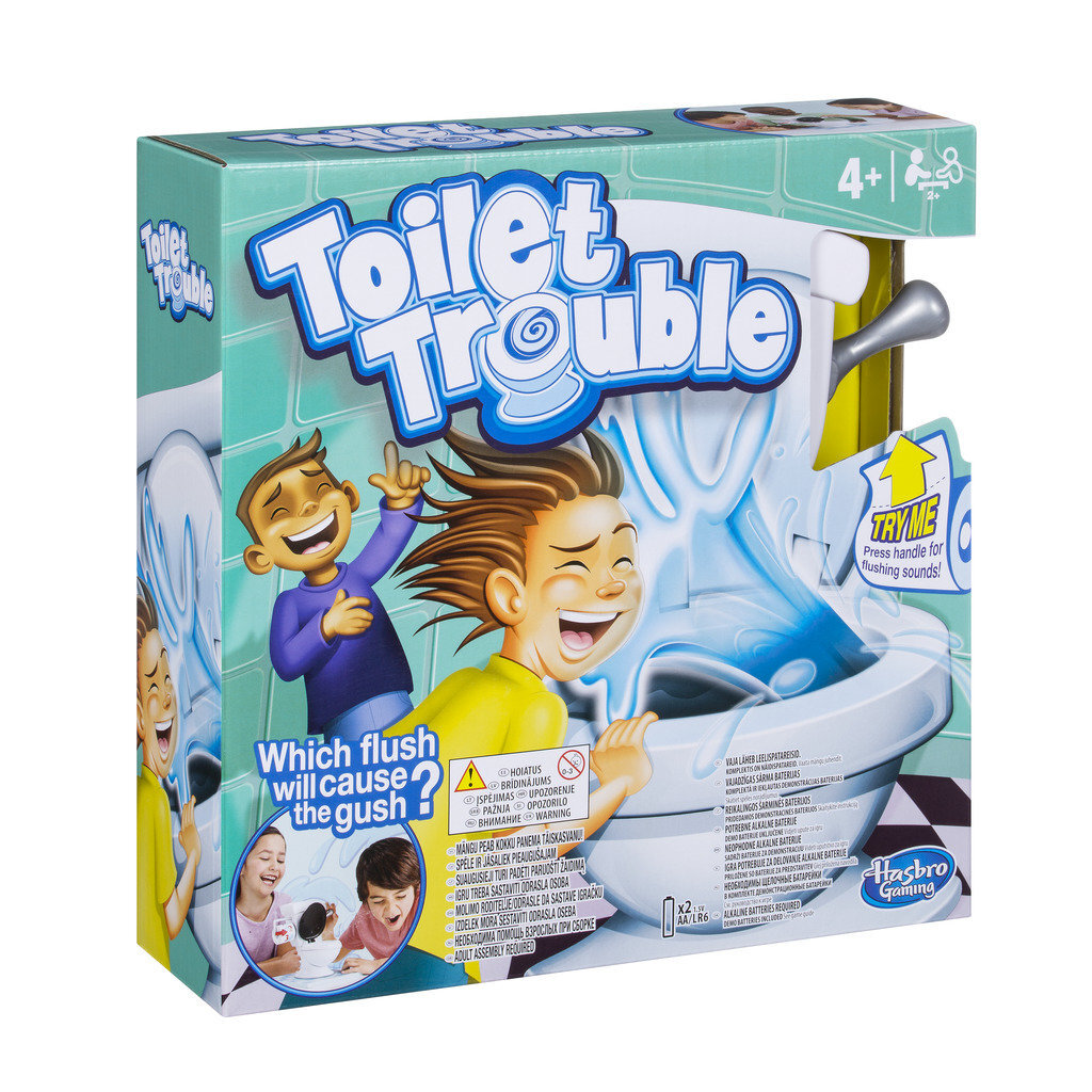 Žaidimas Hasbro „Toilet Trouble“, ( Anglų kalba ) kaina ir informacija | Stalo žaidimai, galvosūkiai | pigu.lt