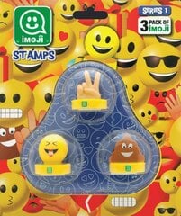 EMOJI štampai 3 vnt. kaina ir informacija | Piešimo, tapybos, lipdymo reikmenys | pigu.lt