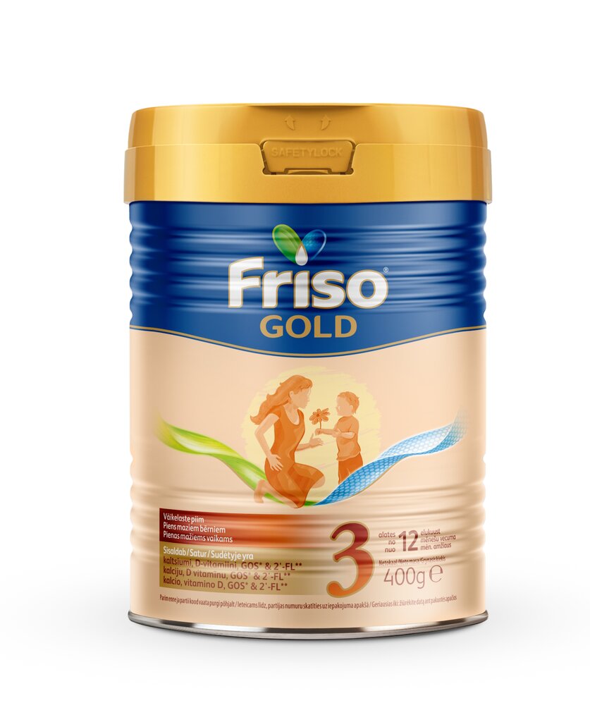 Pienas mažiems vaikams Nuo 1 iki 3 m. | Friso® Gold 3, 400 g цена и информация | Tolesnio maitinimo mišiniai | pigu.lt