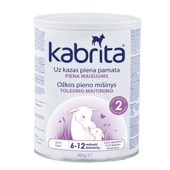 Specialios paskirties ožkos pieno mišinys Kabrita 2, 6 - 12 mėn., 400 g kaina ir informacija | Tolesnio maitinimo mišiniai | pigu.lt