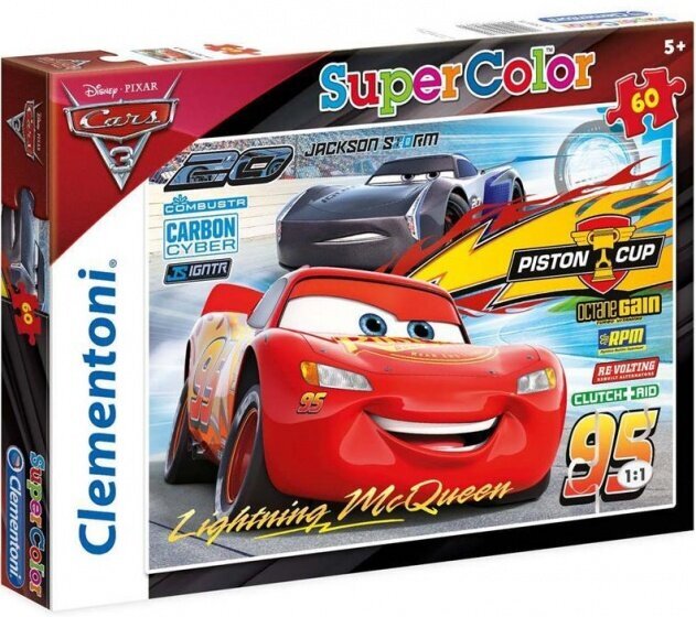 Dėlionė Clementoni Cars, 26973, 60 d. цена и информация | Dėlionės (puzzle) | pigu.lt