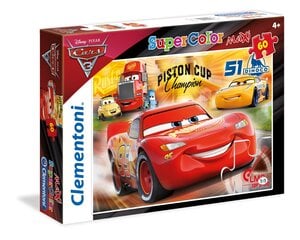 Головоломка Clementoni Молния Маквин(Cars), 60 д. цена и информация | Пазлы | pigu.lt