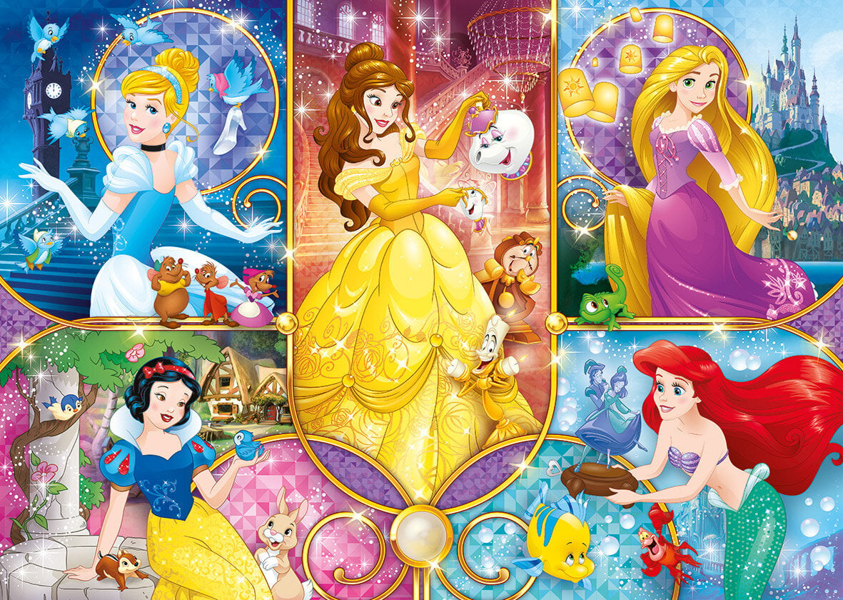 Dėlionė Clementoni Disney Princess, 104 d. kaina ir informacija | Dėlionės (puzzle) | pigu.lt
