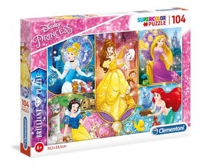 Dėlionė Clementoni Disney Princess, 104 d. kaina ir informacija | Dėlionės (puzzle) | pigu.lt