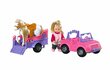 Lėlė Evi Love su džipu ir akliuku Simba, 12 cm kaina ir informacija | Žaislai mergaitėms | pigu.lt