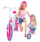 Lėlė Steffi su dviračiu Ride Bike Simba Steffi Love