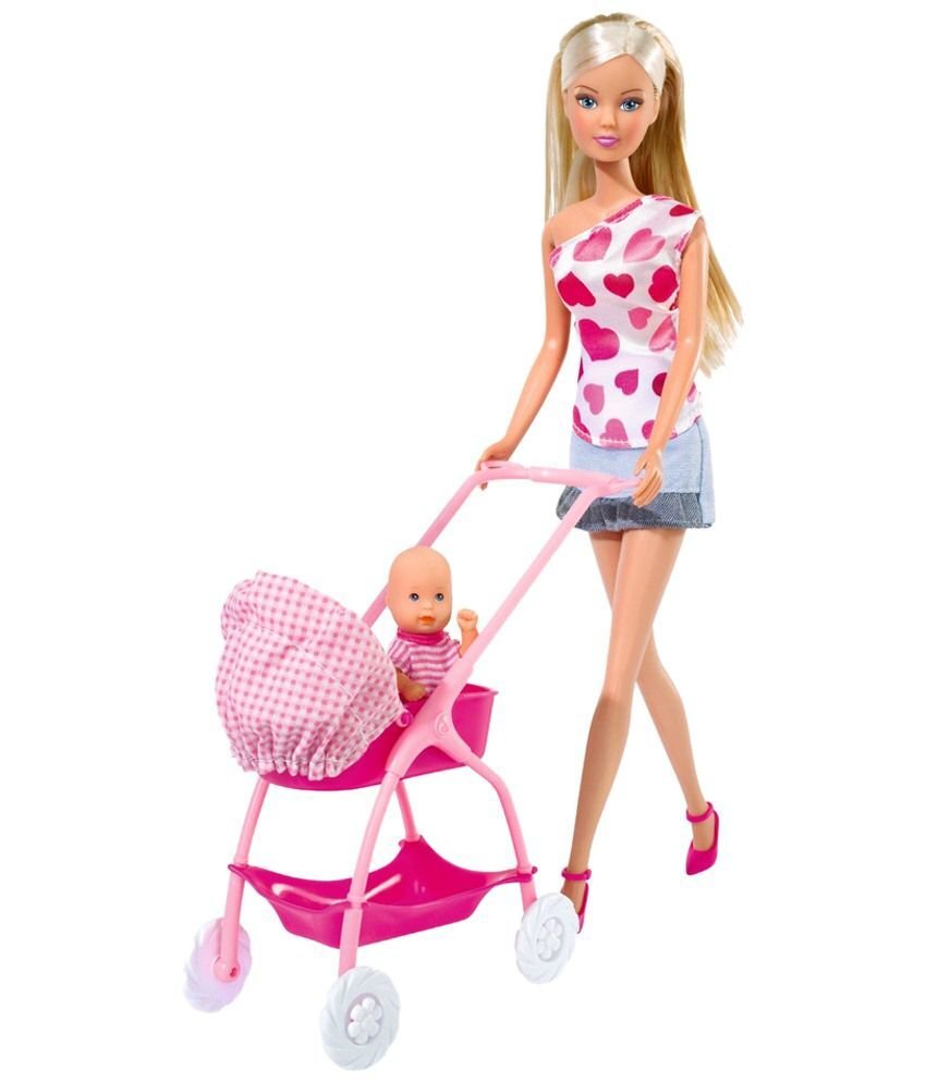 Lėlė mama ir mažylis Simba Steffi Love kaina ir informacija | Žaislai mergaitėms | pigu.lt