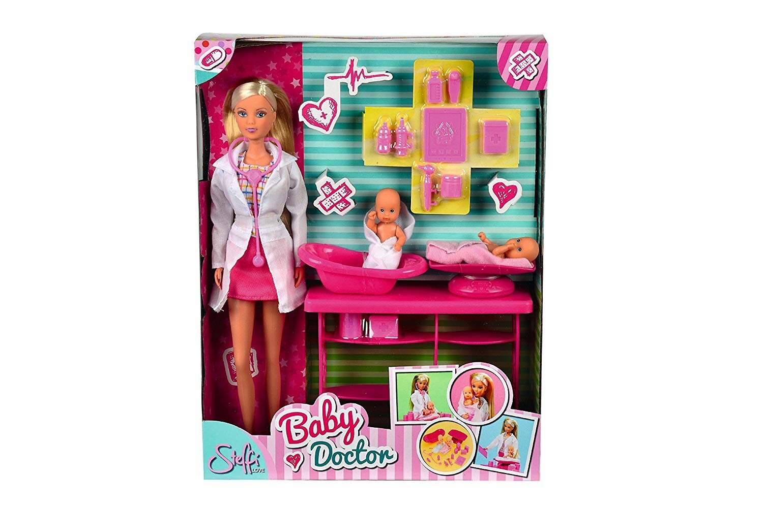 Lėlė daktarė Simba Steffi Love, 29 cm kaina ir informacija | Žaislai mergaitėms | pigu.lt