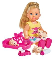 Lėlytė ir šuniukų šeima Simba Evi Love, 12 cm kaina ir informacija | Žaislai mergaitėms | pigu.lt