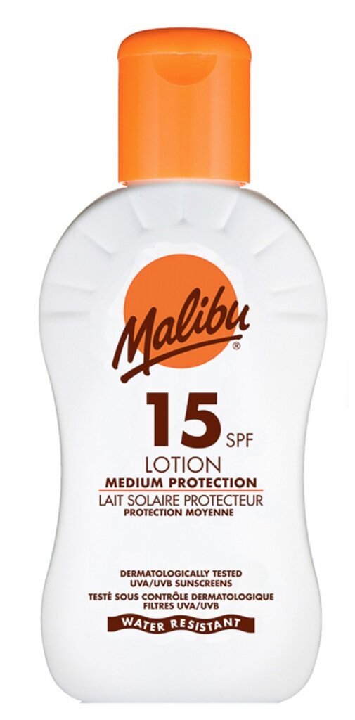 Apsauginis losjonas nuo saulės Malibu Medium Protection SPF 15, 100 ml цена и информация | Kremai nuo saulės | pigu.lt