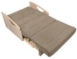 Miegamasis fotelis-sofa Ida II 2FBKA, smėlio spalvos kaina ir informacija | Sofos | pigu.lt