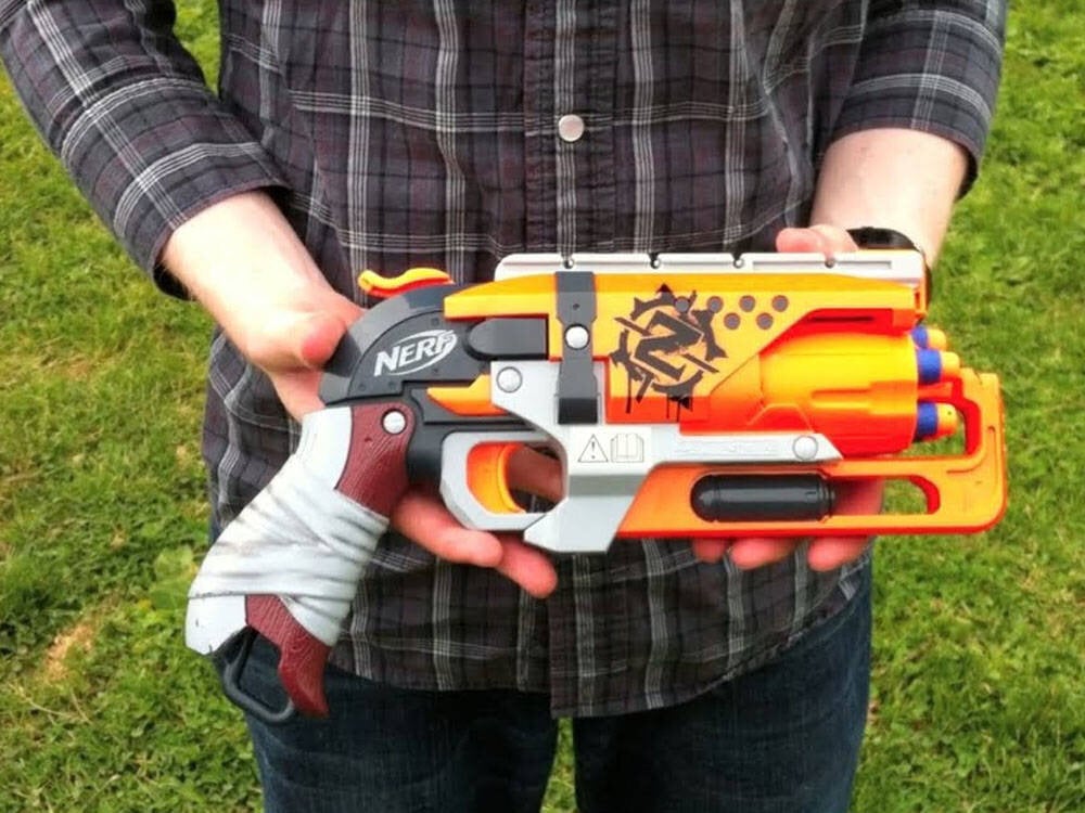 Šautuvas Nerf Zombie Strike Hammershot цена и информация | Žaislai berniukams | pigu.lt