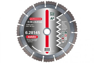 Алмазный отрезной диск Metabo AP Professional, 230 мм цена и информация | Запчасти для садовой техники | pigu.lt