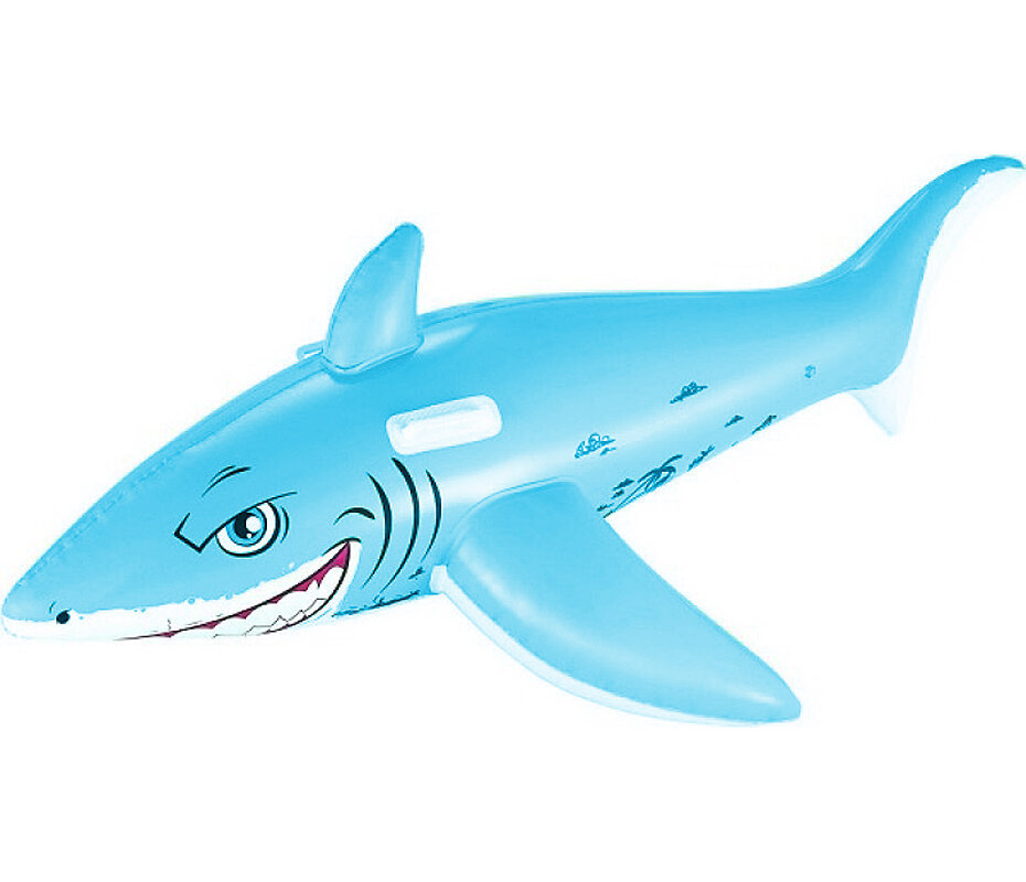 Pripučiamas žaislas Bestway Shark Ride-on, 185x112 cm kaina ir informacija | Pripučiamos ir paplūdimio prekės | pigu.lt