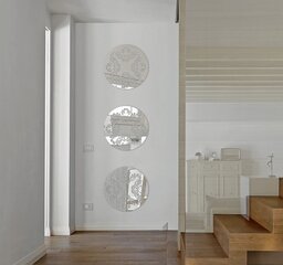Dekoratyvinis veidrodis Grožis, sidabrinis kaina ir informacija | Veidrodžiai | pigu.lt