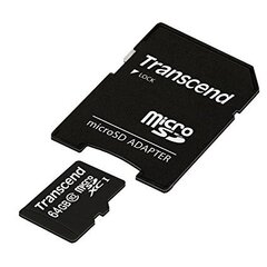 Transcend TS64GUSDXC10 цена и информация | Карты памяти для телефонов | pigu.lt