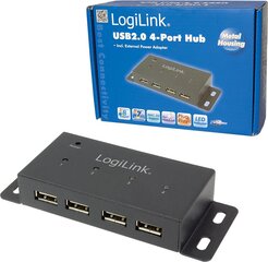 LogiLink UA0141A цена и информация | Адаптеры, USB-разветвители | pigu.lt