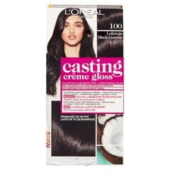 Plaukų dažai L'Oreal Paris Casting Creme Gloss, 100 Licorice kaina ir informacija | Plaukų dažai | pigu.lt